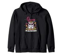Cat Queen Of The Slot Machine Casino Gambling Lover Gambler Zip Hoodie