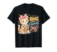 Cat Rage Consumes Me Sarcastic Cute Kitten Flower Value Graphic T-Shirt