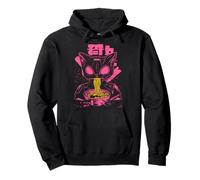 Cat Ramen Cyborg Japanese Aesthetic Mecha Anime Cat Pullover Hoodie