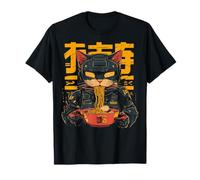 Cat Ramen Cyborg Japanese Aesthetic Mecha Anime Cat T-Shirt