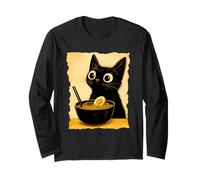 Cat Ramen Japanese Funny Graphic Kawaii Anime Cats Long Sleeve T-Shirt