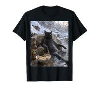 Cat Ramen Lover Japanese Onsen Hot Spring Winter Relaxing T-Shirt