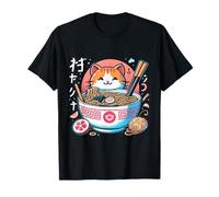Cat Ramen Noodle Japanese Anime Manga Ramen Kawaii Cat T-Shirt