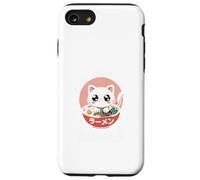 Cat Ramen Slurp Session Fun Food Animal Design Case for iPhone SE (2020) / 7/8