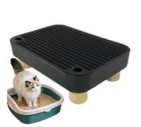 Cat Ramp for Litter Box - Elevated Litter Box Ramp, Non-Slip Steps for Litter B´ox, Ideal for Small and Senior Cats | For Multi-Pet Indoor Home Apartment Living Room Veterinary Dormitory