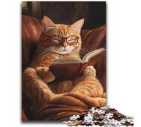 Cat Reading A Book Jigsaws 2000 Pieces for Adults,Challenging Game And Family Play for Is Ideal As A Gift for The Whole Family (70X100cm)