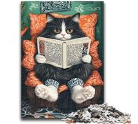 Cat Reading Newspaper Jigsaws Puzzles 1000 Pieces for Adults Gifts,for Educational Game Challenge Toy Unique Home Decor And Gifts (50X75cm)