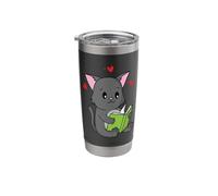 Cat Reads a Book from the Library Stainless Steel Insulated Tumbler