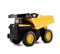 CAT Real Steel Dump Truck - 12” Heavy Duty Steel Construction Toy with Realistic Working Dump Bed - Durable Vehicle for Indoor & Outdoor Play - Ages 3+