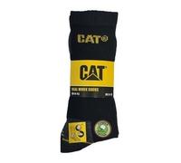 Caterpillar Mens Workwear Three Pack Crew Socks Black 6
