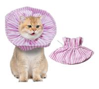 Cat Recovery Collar,Adjustable Cat Collar Recovery Cones,Soft Dog Kitten Protective,Anti-Bite/Lick,Recovery from Surgery or Wound for Rehabilitation,Grooming After Kitten Dog Surgery (Pink, One Size)