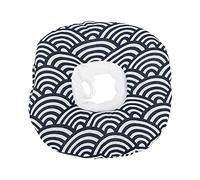 Cat Recovery Collar Adjustable Soft Breathable Donut Cone for Wound Healing Protective Pet Elizabethan Collar Kitten Puppy Cotton Linen Fabric (L recommends use for 9-14 jin (4.5-6 catties).)