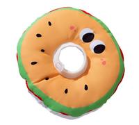Cat Recovery Collar, Elizabethan Collar for Dogs | Cat Neck Cushion with Adjustable Elizabethan Collar in Hamburger Shape - Comfortable Stop Cat Neck Protector