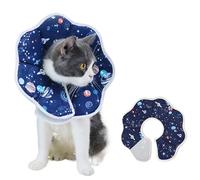 Cat Recovery Collar - Elizabethan Pet Cervical Collar - Safe Anti-Licking Folding Neck Guard for Cats and Puppies of All Sizes