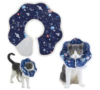 Cat Recovery Collar for Stopping Licking After Surgery,Adjustable Cat Cone Collar,Soft Foldable,7.48-9.84 inches Neck Circumference,Elizabethan Collar for Cats Kittens Puppies,M