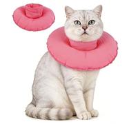 Cat Recovery Collar M, Soft Cat Cone for Cats, Anti Lick Protective Collar, Adjustable Cat Cone Collar to Stop Licking, Lightweight After Surgery Collar, Comfortable Alternative to E Collar PINK