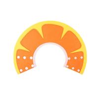 Cat Recovery Cone Collar, Double-Breasted Adjustable Cat Recovery Collar, Fruit Pattern Cat Cone Collar, Breathable Lightweight Pet Cone E-Collar Protective Collar for Cat Kitten Orange S