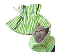 Cat Recovery Neck Guard: Adjustable Protective Collar, Comfortable Polyester Construction | Soft Fabric Collar Attachment For Extra Safety When Stayed In A Cage Or