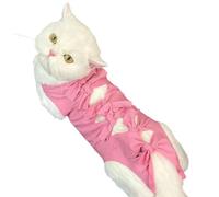Cat Recovery Suit Breathable - Cat Surgical Suit - Soft Vest Onesie Jacket for Spay Wound Lick Prevention Pet Home Indoor