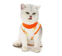 Cat Recovery Suit | Breathable Cotton Procedure Garment Blocks Licking Wounds | Post Procedure Recovery Body Wrap for Cats/Kittens | Easy On & Off Design, Relieves Pet Anxiety (L)