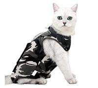 Cat Recovery Suit, Cat Camouflage Recovery Suit for Cats, Pets, Abdominal Wounds