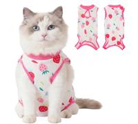 Cat Recovery Suit Cat Onesie for Cats After Surgery, Breathable Cats Surgery Recovery Suit for Female Spay & Abdominal Wounds, Kitten Surgical Onesie Body Suit Anti Licking Cone Alternative