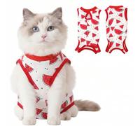 Cat Recovery Suit Cat Onesie for Cats After Surgery, Breathable Cats Surgery Recovery Suit for Female Spay & Abdominal Wounds, Kitten Surgical Onesie Body Suit Anti Licking Cone Alternative