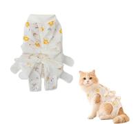Cat Recovery Suit, Cat Surgery Recovery Suit, Cat Post Surgery Suit, Cat Onesie Post Surgery, Adjustable Tie-Up Cat Onesie for Surgery, Escape-Proof Spay Suit for Female Cats, Noise-Free Cone Alternat