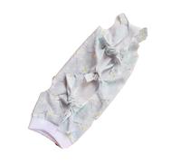 Cat Recovery Suit Cute Stylish Strap Design Prevents Hair Loss Comfortable Skin Friendly Soft Kitten Surgical Recovery Suit (Blue Flower)