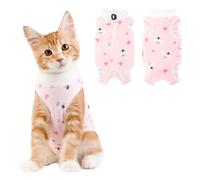 Cat Recovery Suit Female, Breathable Cat Onesie After Surgery Female for Abdominal Wounds or Skin Diseases, Surgery Recovery Suit Kitten Onesie After Spay Wear Anti Licking