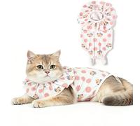 Cat Recovery Suit Female Kitten, Breathable Post Surgery Onesie Anti Licking Abdominal Wounds, M