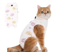 Cat Recovery Suit for Spay Abdominal Wounds Female, Cat Onesie for Cats After Surgery, Cat Surgery Recovery Suit Kitten Onesie for Cats Anti Licking (Cat, Small)