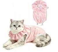 Cat Recovery Suit, Surgery Recovery Suit Cat Onesie Kitten Spay Wound Healing Suit, S