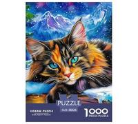 Cat Refined Leisure Jigsaw Puzzle Suited to Peaceful Indoor Play, Featuring Fantasy with A Clear Organised Layout That Promotes Calm Engagement 38x26cm/1000pcs