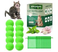 Cat Repellent Outdoor, Dog Repellent, Natural Peppermint Oil Cat Deterrent Outdoor and Indoor, Keep Cats Out of Yard Permanently, Protect Your Yard and Furniture