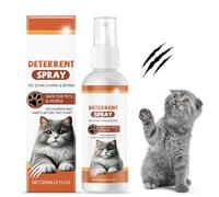 Cat Repellent Spray, Cat Deterrent Spray, Anti Scratch Cat Spray for Indoor Outdoor Use, Prevent Cats from Scratching Furniture, Plants, Sofas, Carpets, Curtains, Restricted Areas-for Behavior, 120ml