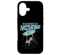 Cat Reports To A Mothership UFO Alien Lover product Case for iPhone 17
