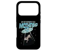 Cat Reports To A Mothership UFO Alien Lover product Case for iPhone 17 Pro