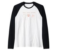 Cat Rescue Pet Lover Cute Paws Rock Paper Scissors Hand Game Raglan Baseball Tee
