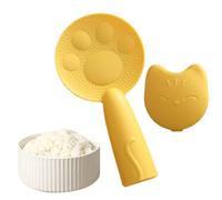 Cat Rice Scoop - Non-Stick Rice Paddle With Cat Holder | Cartoon Kitchen Riće Spoon For Cookers Self-Standing Riće Scoop With Storage Stand, Cute Cooking Utensil For Home