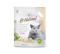 Cat&Rina 10L Tofu Cat Litter - Vegetable clumping Cat Litter - Up to 60 days of use. Disposes in organic or toilet. Anti odor sand maxi format. Natural, 1478.7