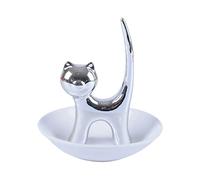 Cat Ring Holder Ring Bowl Holder for Jewellery Engagement Wedding Trinket Trays Travel Set Silicone (B One Size)