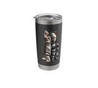 Cat Robot Cyborg Cat Robot Cat AI Stainless Steel Insulated Tumbler