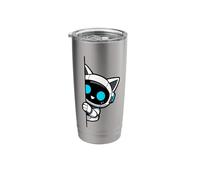 Cat Robot Kitty Cyborg Torn the Fabric Pet Tech Engineering Stainless Steel Insulated Tumbler