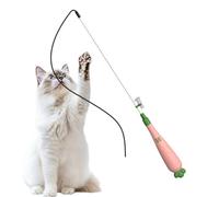 Cat Rod | Enrichment Rod with Light | Fishing Toy with Root-Shaped Handle - for After Meal, Against Boredom, Mental Stimulation, Living Room, Apartment