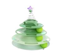 Cat Roller Toy - 25x10x25cm Cat Toys For Indoor Cats | Funny Roller Cat Turntable Toy | Three Layer Ball Track Balls Turntable With Funny Cat Toy On The Top For Kitten Cat For Your Cats