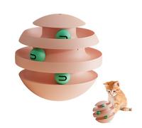 Cat Roller Toy - Spin Track Turntable Ball Tower, Interactive Cat Entertainment Enrichment Toy | Small Pets, Cats, Dogs, Play, Exercise, Mental Stimulation, Boredom L