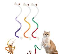 Cat Rope Toy - Interactive Dental Chew Toy for Teeth Cleaning,Cat Chew Toys Kitten Teething Chew Toys Rope Cotton Dog Catnip Teeth Cleaning Stress Release Kitten Teething Chew Ropes (Red)