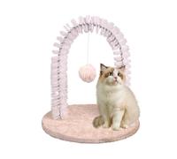 Cat Rubbing Post - Cat Arch Groomer Scratching Massager Board,Grooming Rubbing Post Scratching Pad Massage Brush Hair Remover Pet Toys for Head Back Kitten