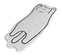 Cat Rug 19.7x47 Inch Soft Cozy Cat Bath Mat Non-slip Irregular Shaped Cute Bathroom Rugs Cartoon Room Floor Mat Cute Bedroom for Home Decor
